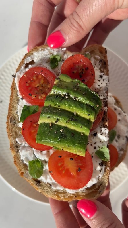 Cottage Cheese Avocado Toast