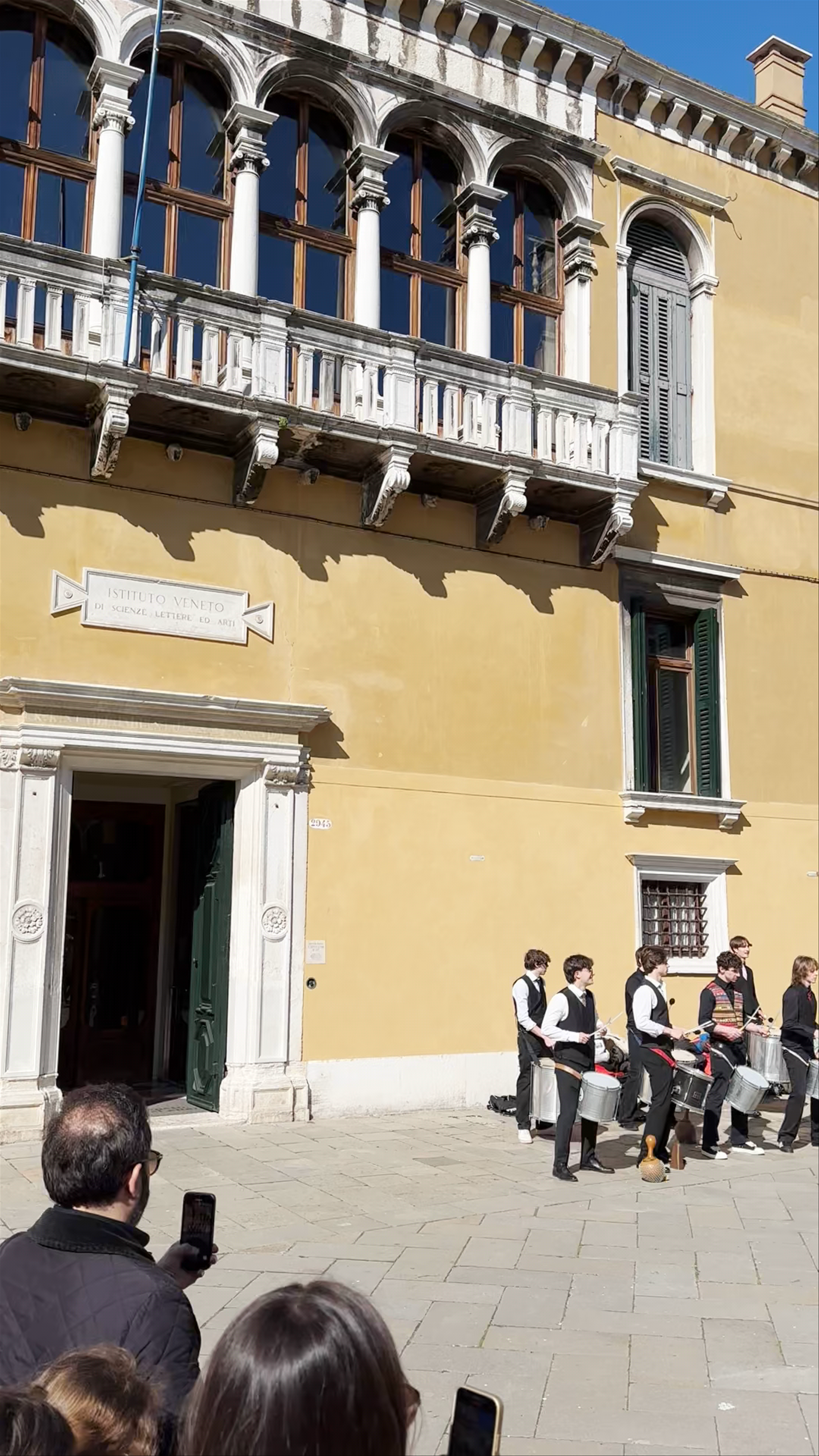 Street Drummers in Campo Santo Stefano, Venice
