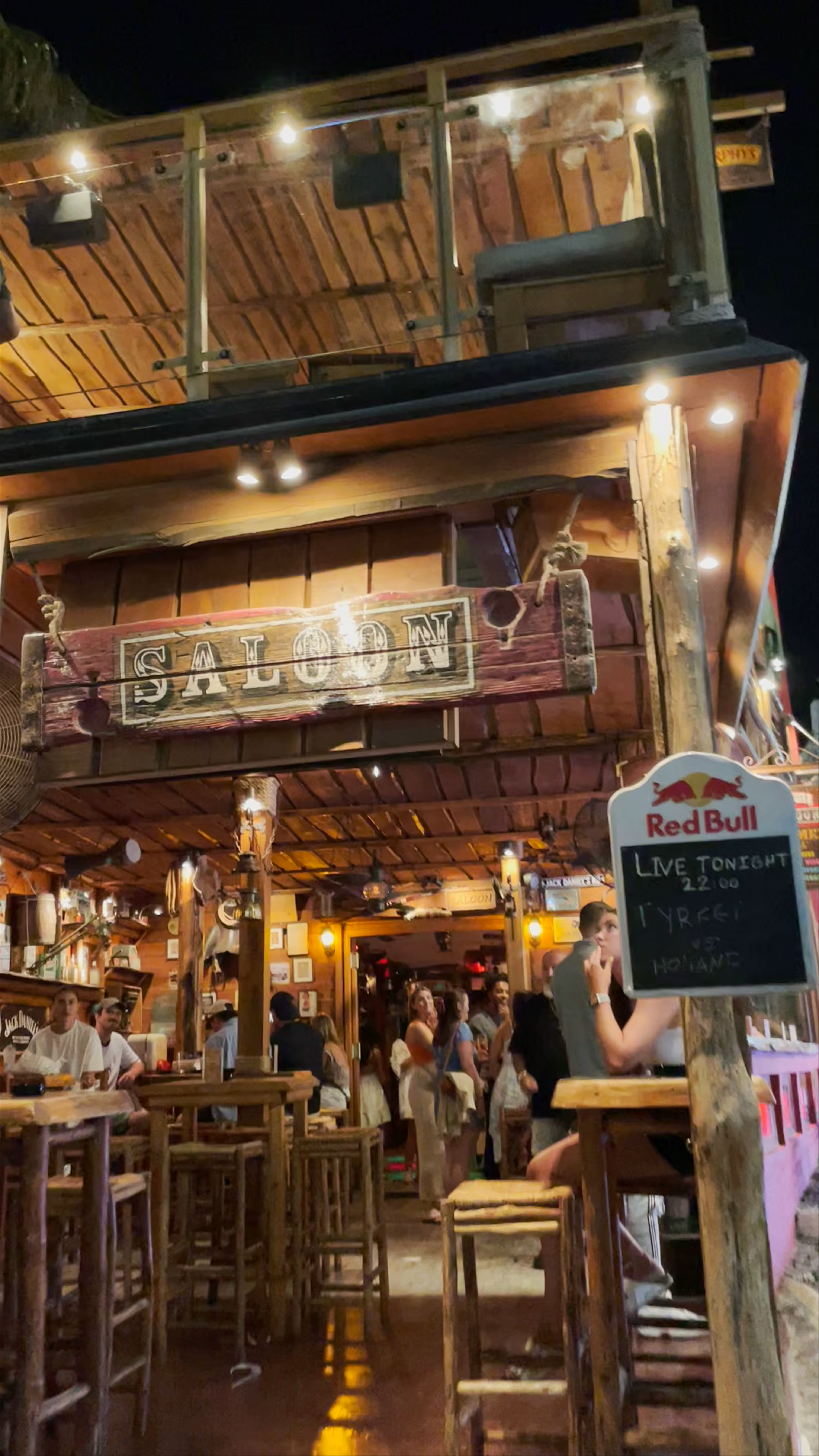 Nightlife Vibes at Saloon Bar, Fira, Santorini