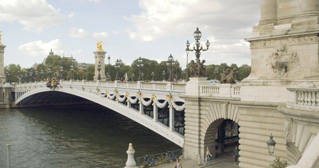 Pont Alexandre III Bridge in Paris, France 