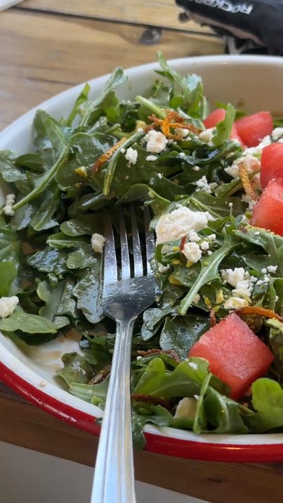 The Nest - Watermelon  arugula salad - Waffles Near Me - Ojai, California