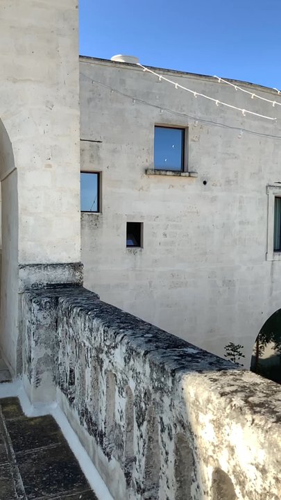 Amastuola - Another attempt at a 360 look from the upper deck, leading to the two rooms above the reception area - Wine Tasting Room Near Me - Crispiano, TA