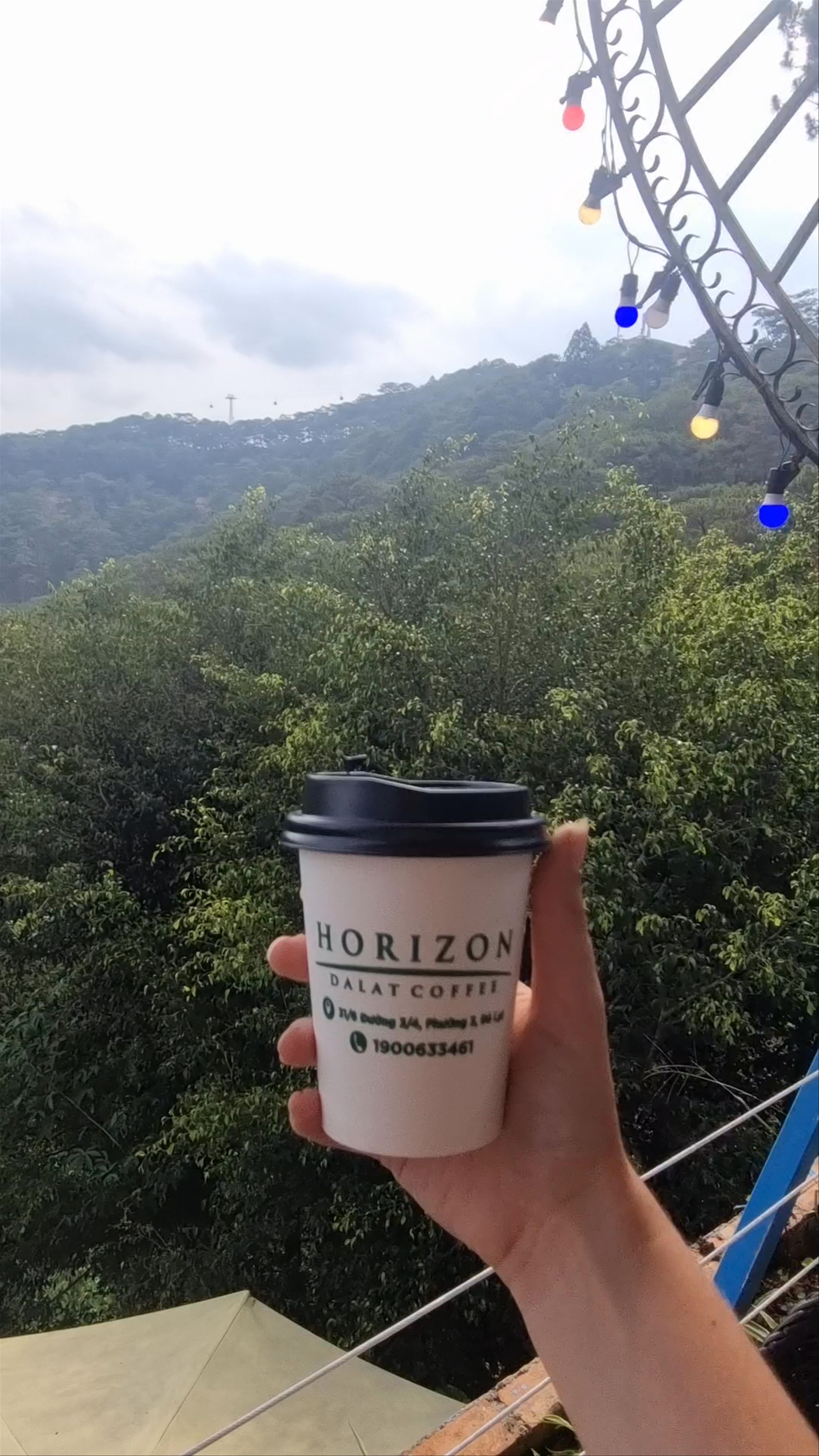 Horizon Coffee with Scenic Forest Views in Da Lat, Vietnam