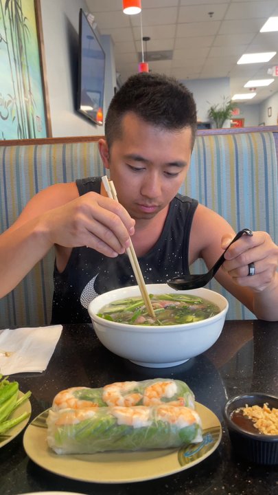 Pho 79 - Honest review on the pho ! Husband got a medium and I got a small! I honest opinion is an 8 and he gave it a 7.5 which is still good for us! - Vietnamese Near Me - Miami, Florida