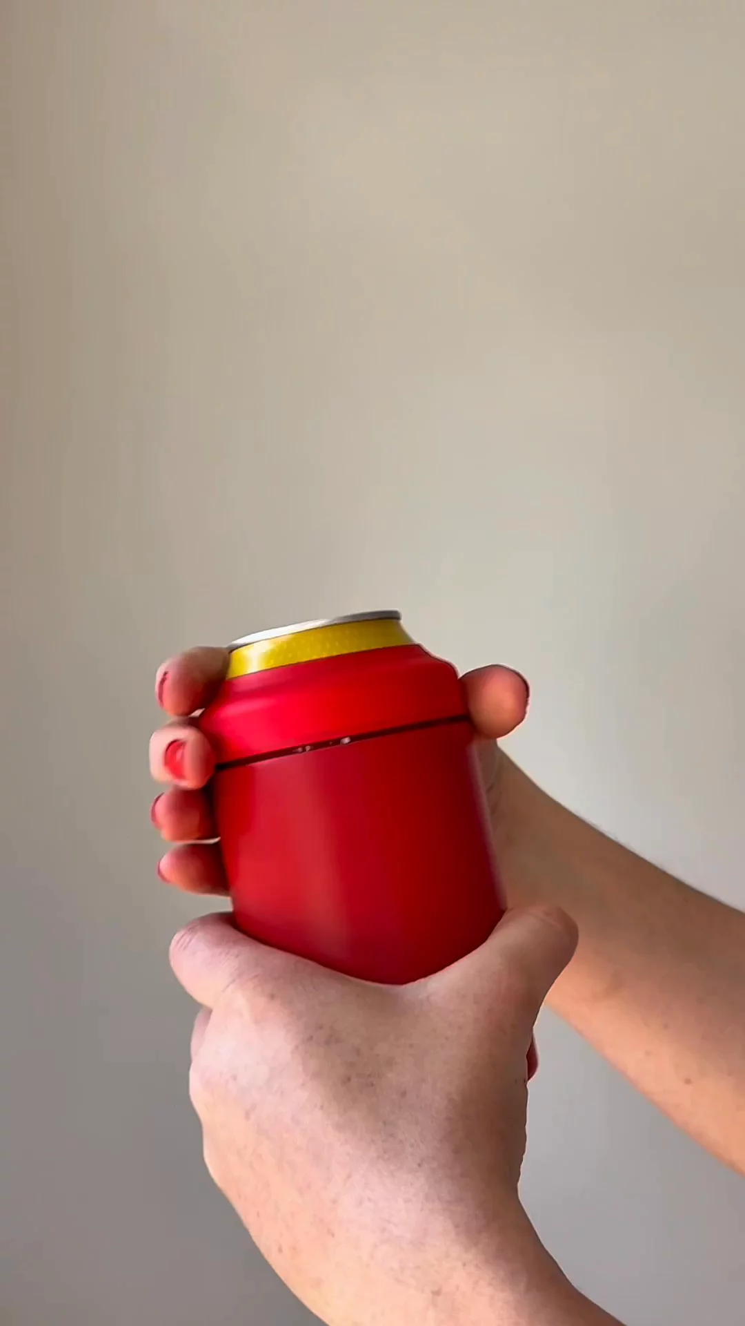 Nakie Cooler and Coffee Cup Ad