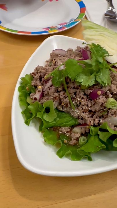 Mix Bowl Cafe - Larb (beef) Salad. YUM! - Thai Near Me - Pomona, California