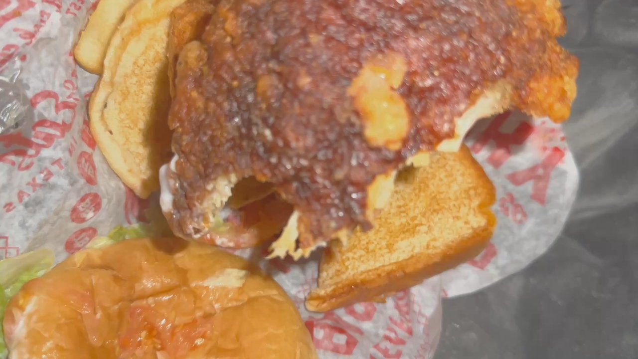 Dairy Queen - This was the chicken sandwich. It was dry, hard, thin, and had a terrible smell. It came on wet, soggy bread. - Ice Cream & Frozen Yogurt Near Me - Burleson, Texas