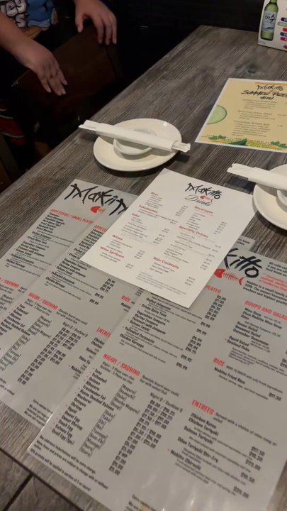 Makitto Sushi - Table setting - Sushi Bars Near Me - Mesa, Arizona