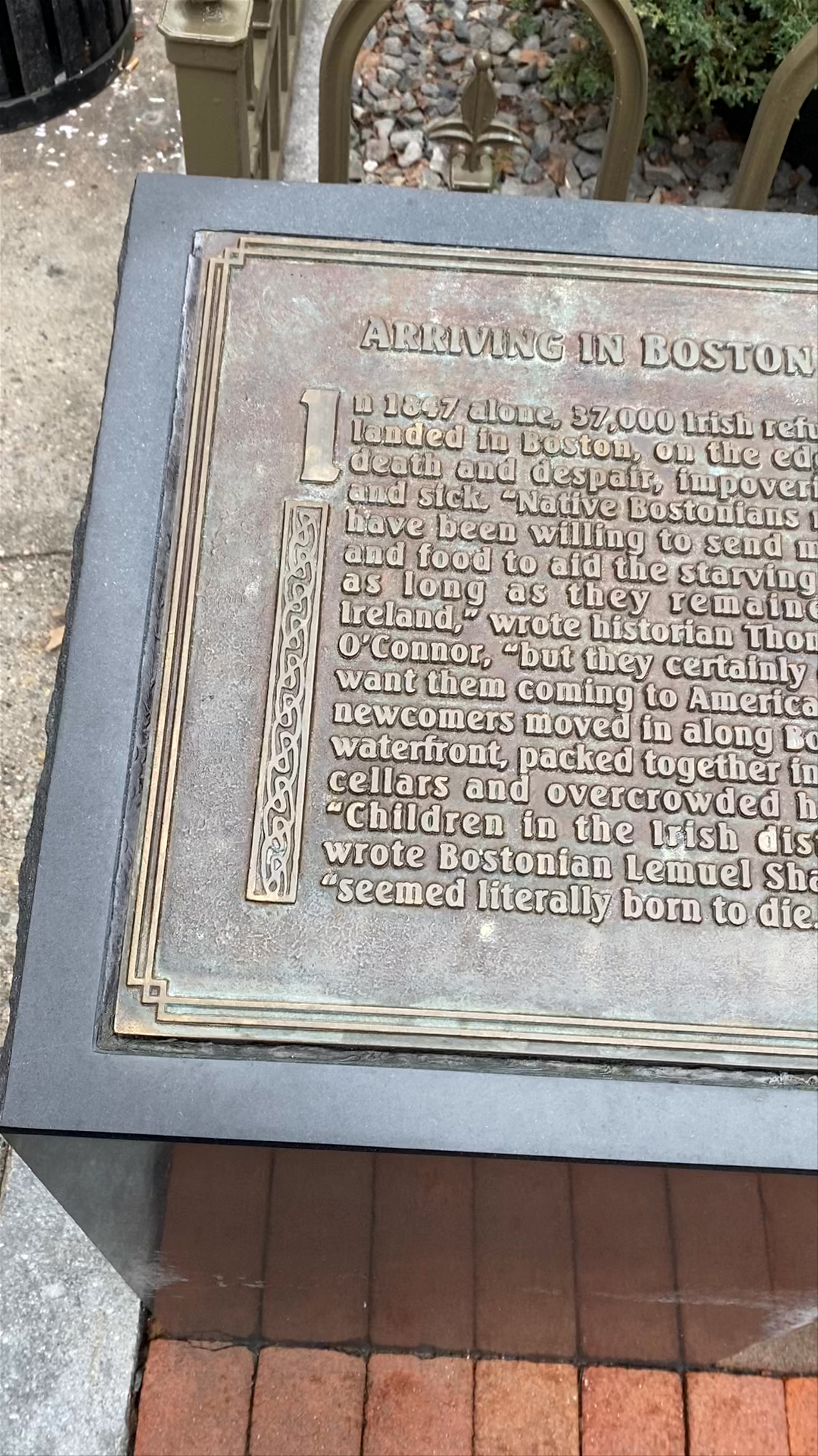 Boston Irish Famine Memorial: Honoring Resilience and History