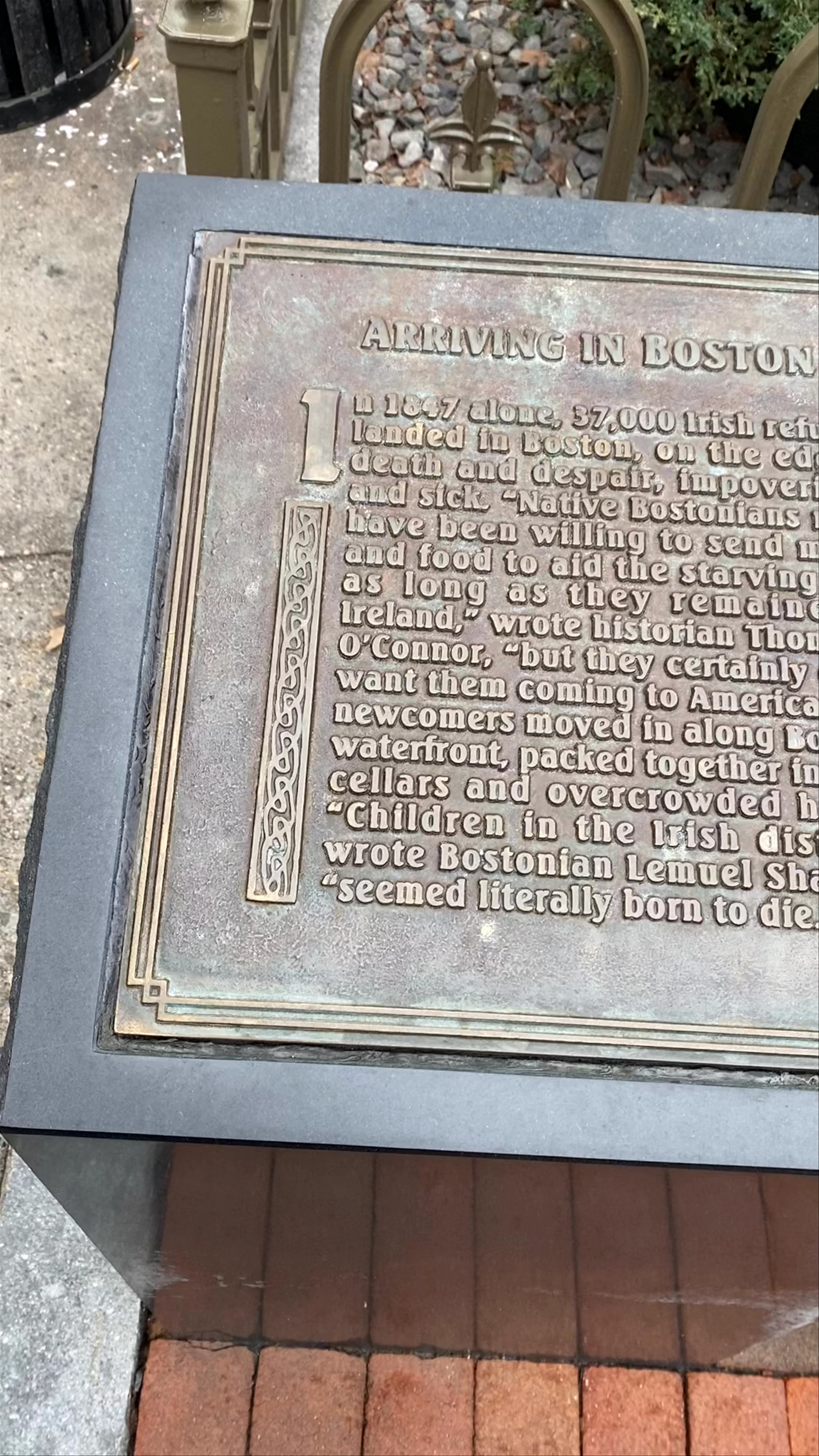Boston Irish Famine Memorial