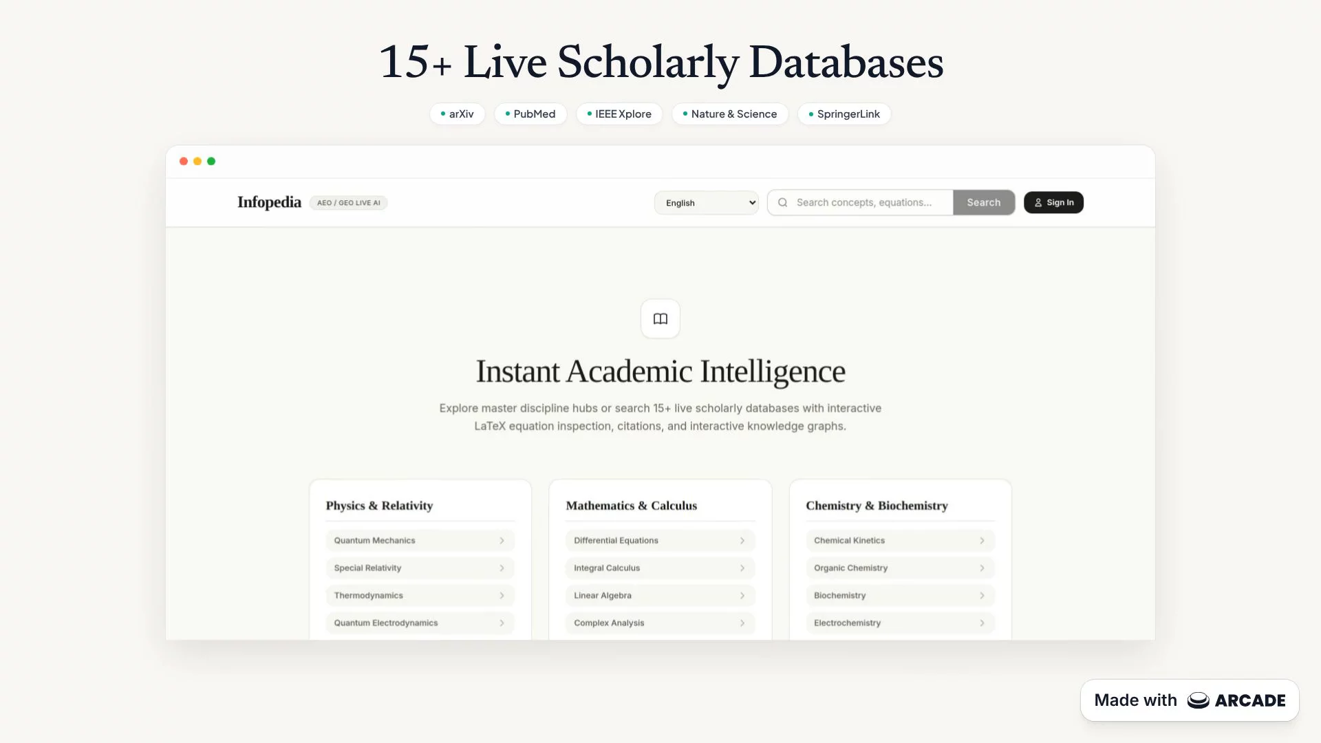 Infopedia | Instant Academic Intelligence image 1