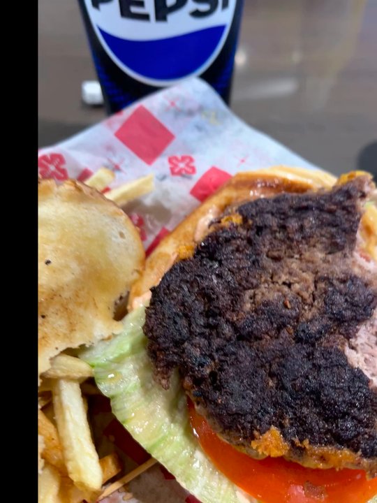 Laguna Burger - Overcooked Big Bad Bacon Cheddar burger - Burgers Near Me - Albuquerque, New Mexico