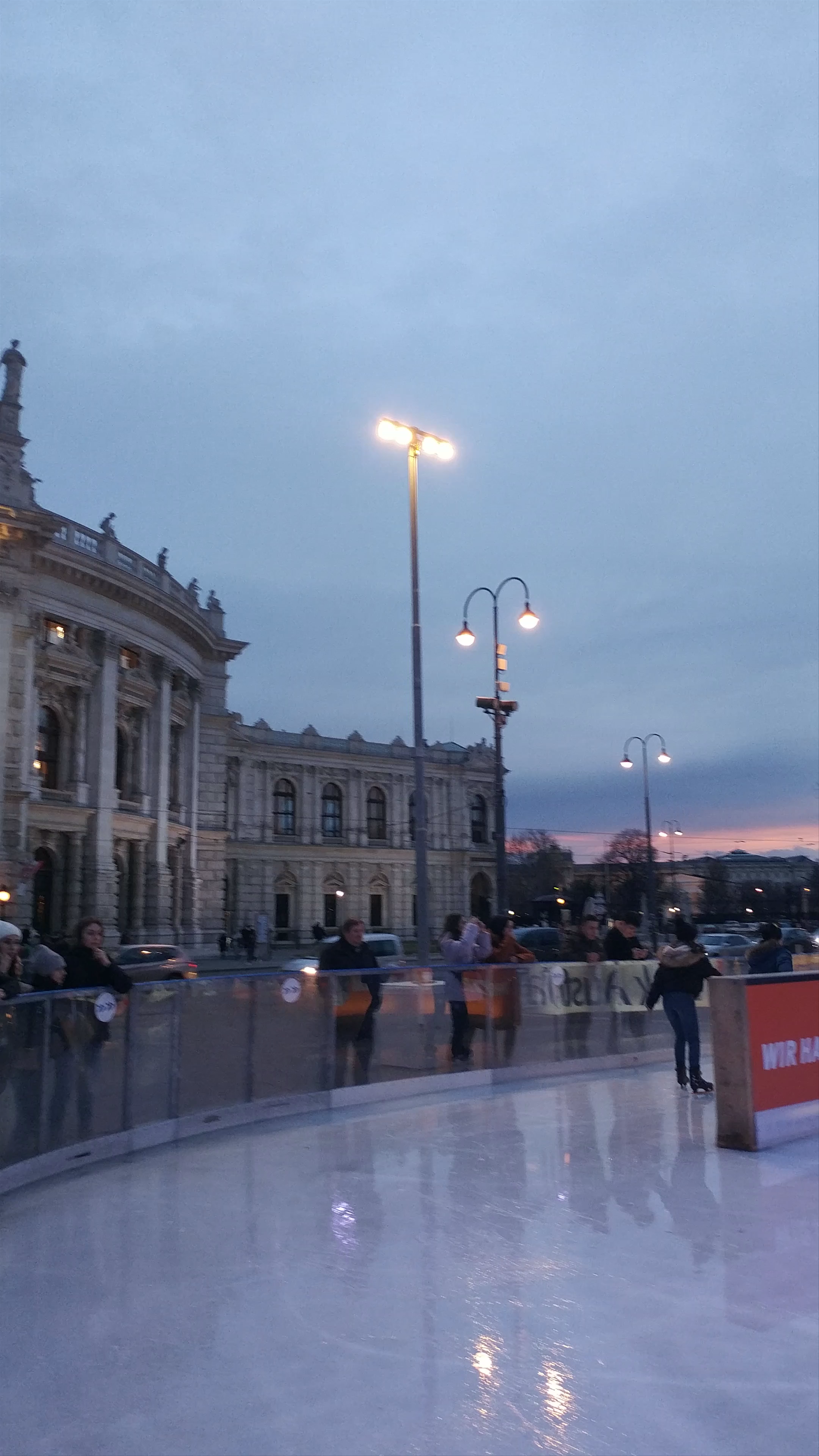Ice Skating at Rathausplatz, Vienna - Twilight Winter Experience
