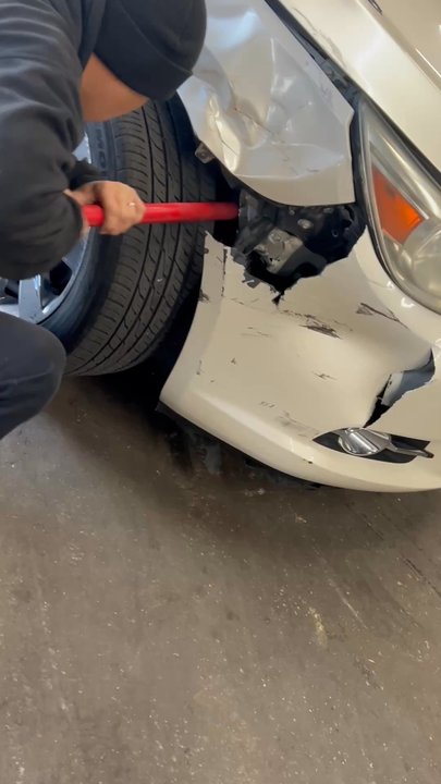 Sa Best Tires - David making my car somewhat drivable by prying metal from my front fender that was pushed into my tire causing lots of rubbing, thanks - Tires Near Me - Baltimore, Maryland