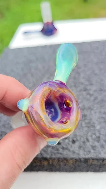 Preview pic of Hash slide #9 3 hole Amber purplicious and titan