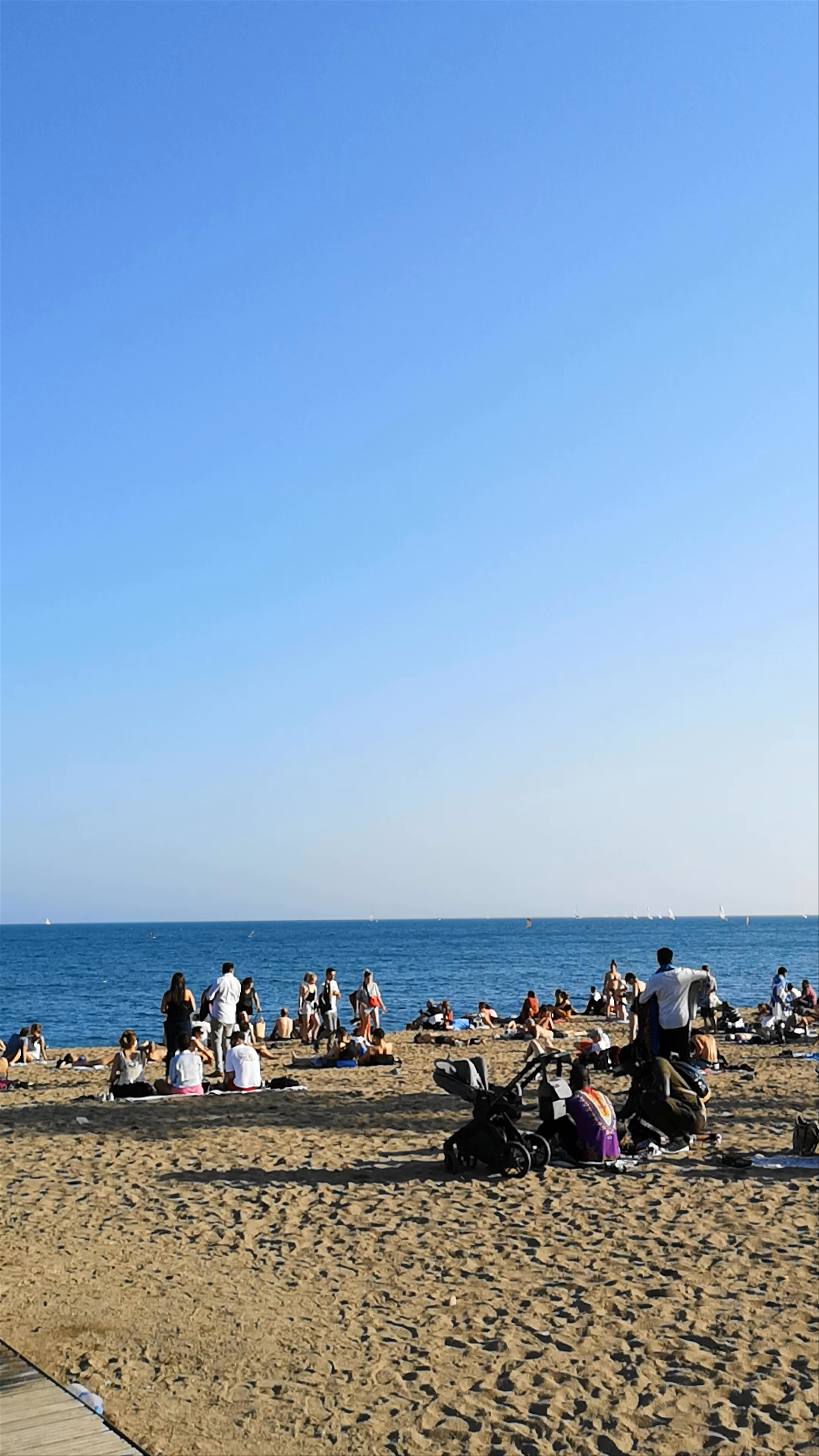 Sun-Kissed Vibes at La Barceloneta Beach, Barcelona