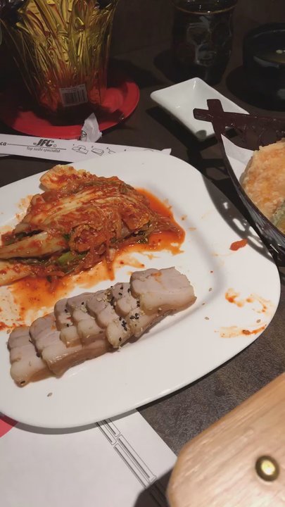 Hamaru Sushi - Sushi boat and house made kimchi. DELICIOUS! - Japanese Near Me - Toronto, Ontario