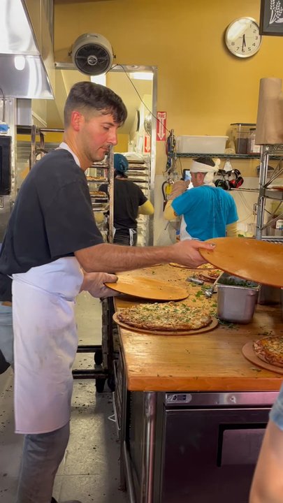 Cheese Board Pizza - Whipping those pizzas out fresh left n right - Pizza Near Me - Berkeley, California