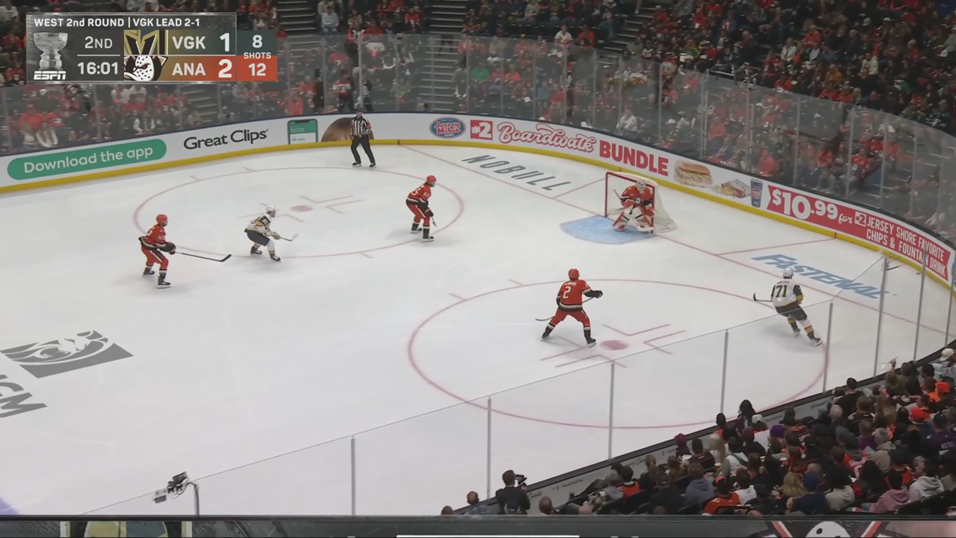 Ducks Even Series, End Vegas' Historic Kill Streak in Game 4 · May 10, 2026