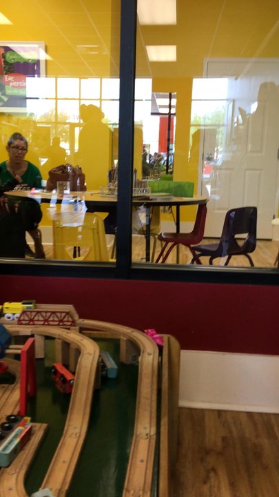 Pigtails & Crewcuts - Little train fun. Also a cry room in the back. Love that. - Hair Salons Near Me - Fort Worth, Texas