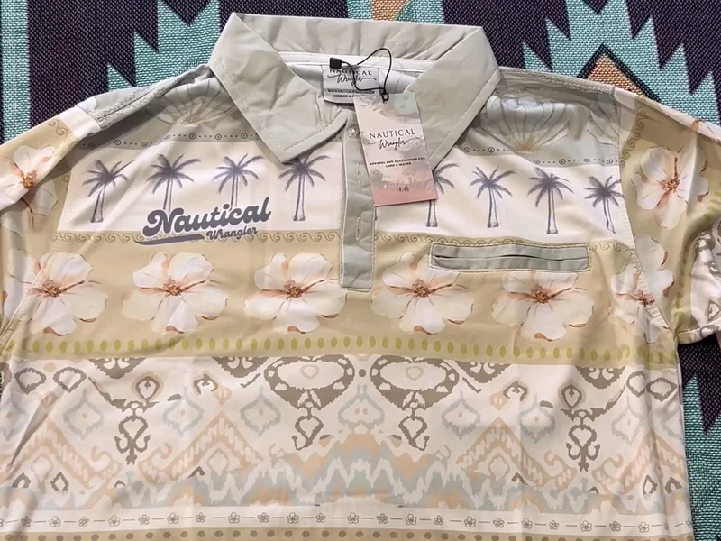 Nautical Wrangler Fishing Shirt Try-On