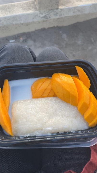 Thai us up - Mango sticky rice and the sunset. Does life get any better than this? - Thai Near Me - Seaside, Oregon