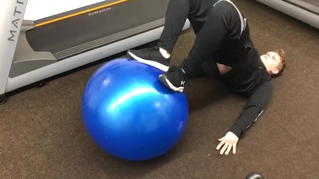 Stability Ball Leg Curls