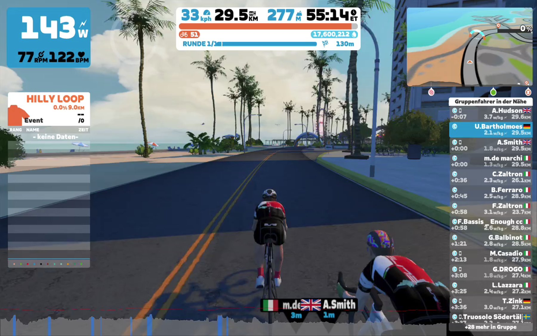 Zwift - Group Ride: Road to Ruins - Elite Cycling Social Ride on Road to Ruins in Watopia