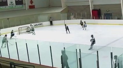 Lucas Disiewich's Incredible 2-on-0 Save | Delta Hockey Academy U17