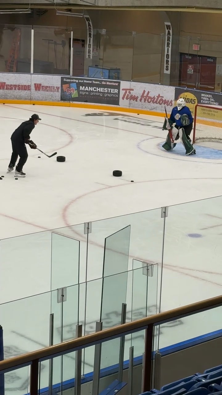 RJ Moar Shines at West Kelowna Warriors BCHL Prospects Skate