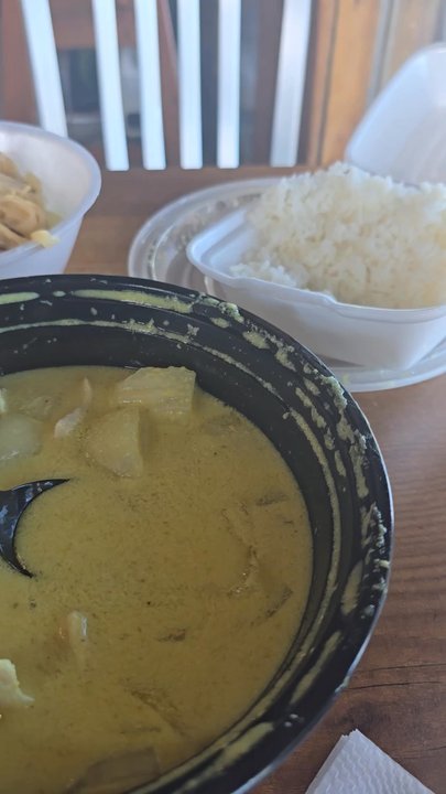 Pandan Thai Street Eats - Yellow Curry - very runny - Thai Near Me - Burleson, Texas