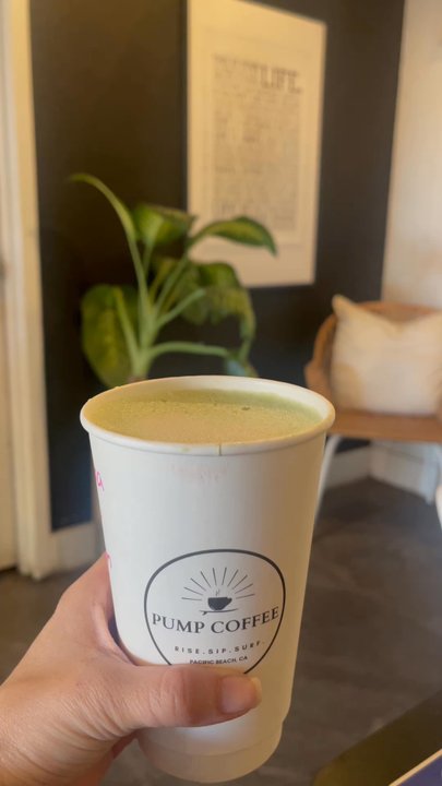 Pump Coffee - Matcha Latte   Instagram: @eatwithleanz - Coffee & Tea Near Me - San Diego, California