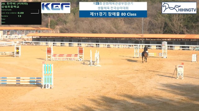 진주비 (키아라 (키아라S)) — 제23회 문화체육관광부장관기 생활체육 전국승마대회 (마장마술&생활체육&유소년) · 장애물 80cm