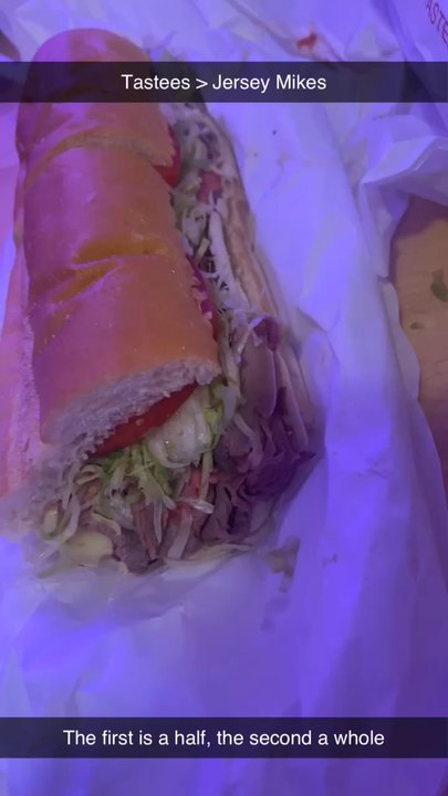 Tastee Sub Shop - The two Italian sandwiches. One a half and one a whole portion. - Delis Near Me - Edison, New Jersey