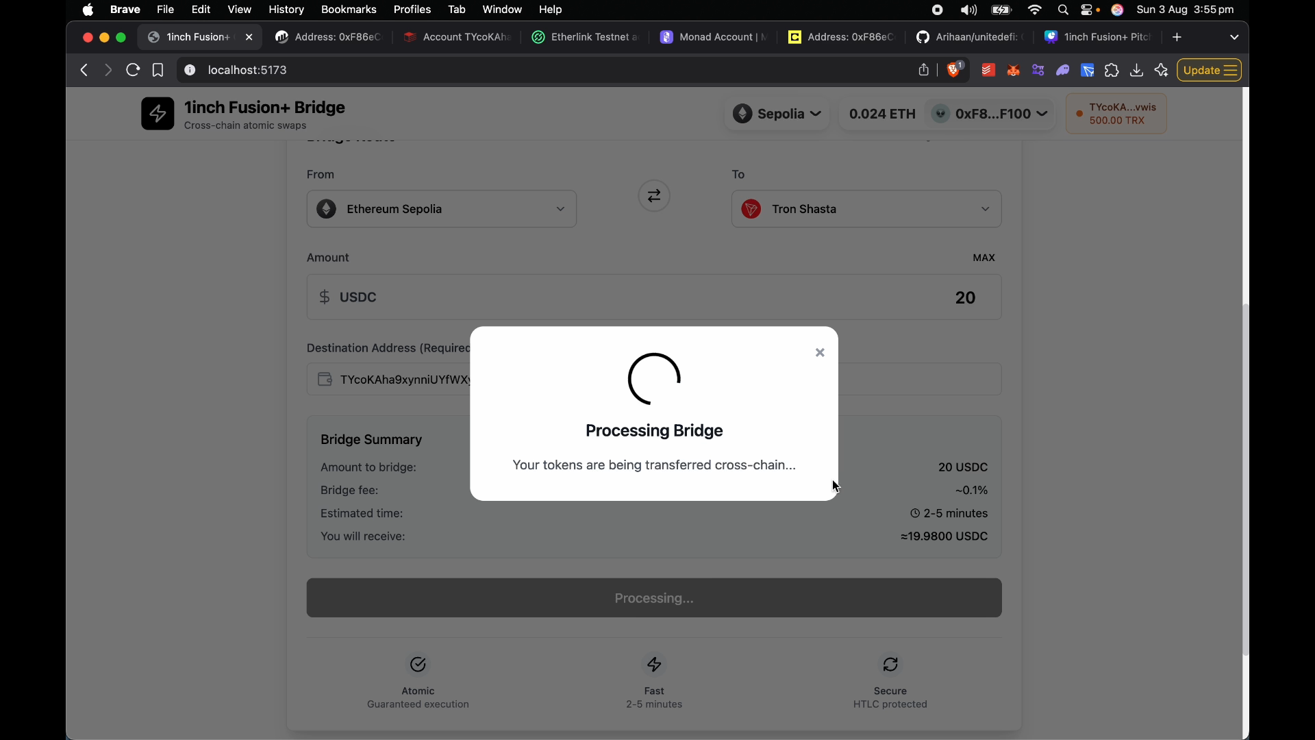 1inch Fusion+ Bridge | ETHGlobal