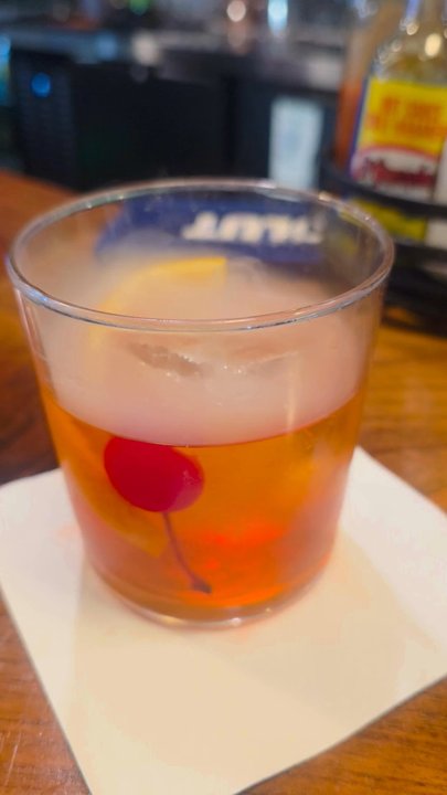 Luchador Bar & Eats - Smoked Mezcal Old Fashion - Tex-Mex Near Me - Burtonsville, Maryland