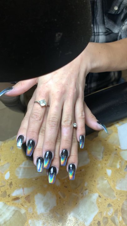 TySon Nails & Spa - Holgraphic ombre - Nail Salons Near Me - Grantham, New Hampshire