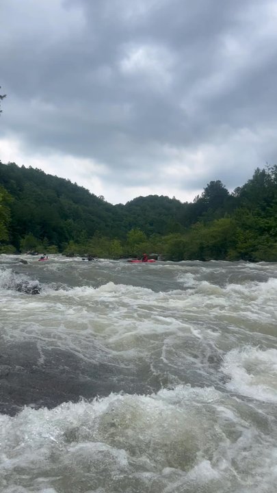 Adventures Unlimited - One of the sections of the whitewater rafting trip on the Ocoee that was smooth enough to take a little video. - Rafting/Kayaking Near Me - Ocoee, Tennessee