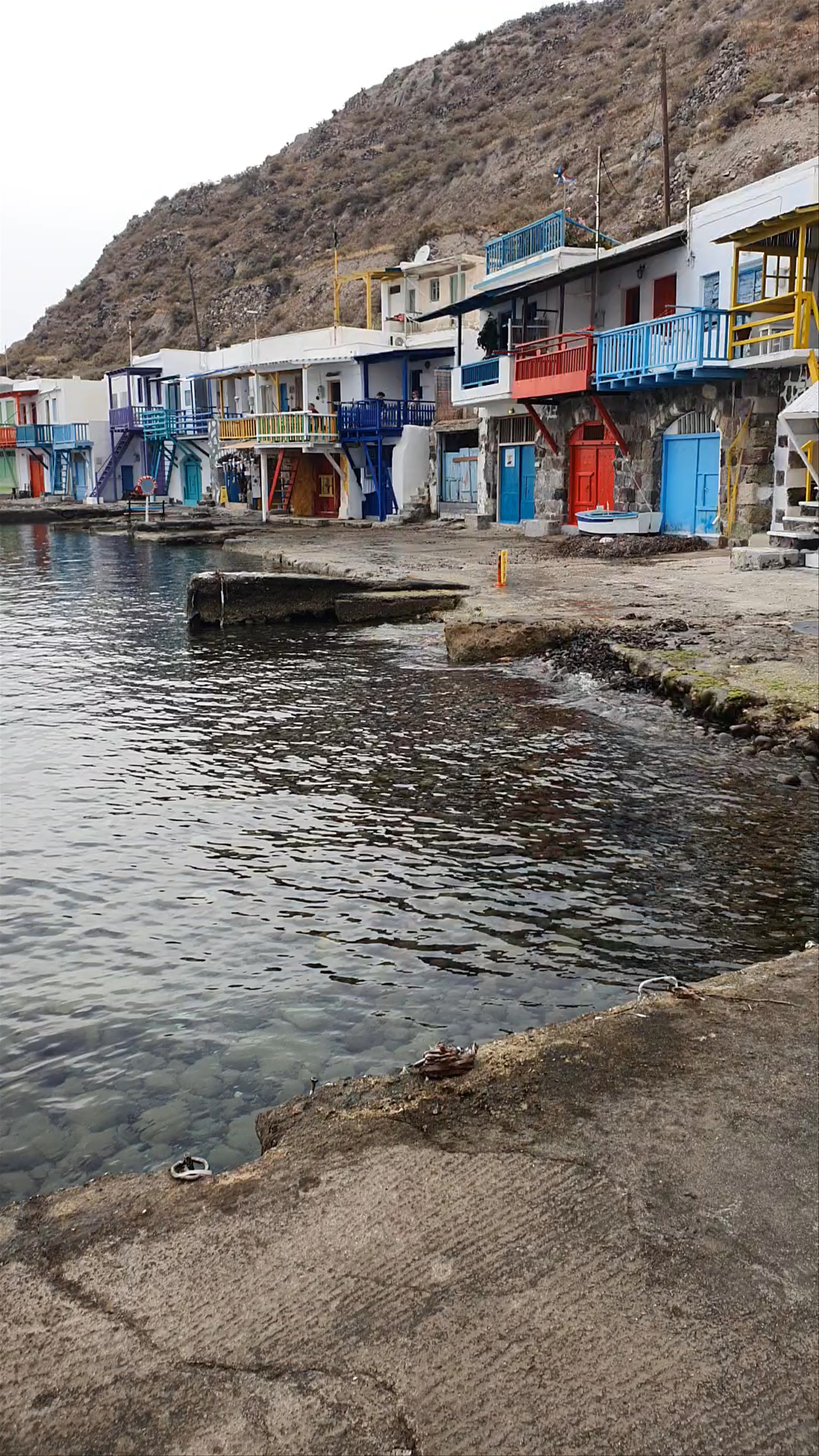 Klima Beach: Colorful Charm at the Seaside Village in Klima, Greece
