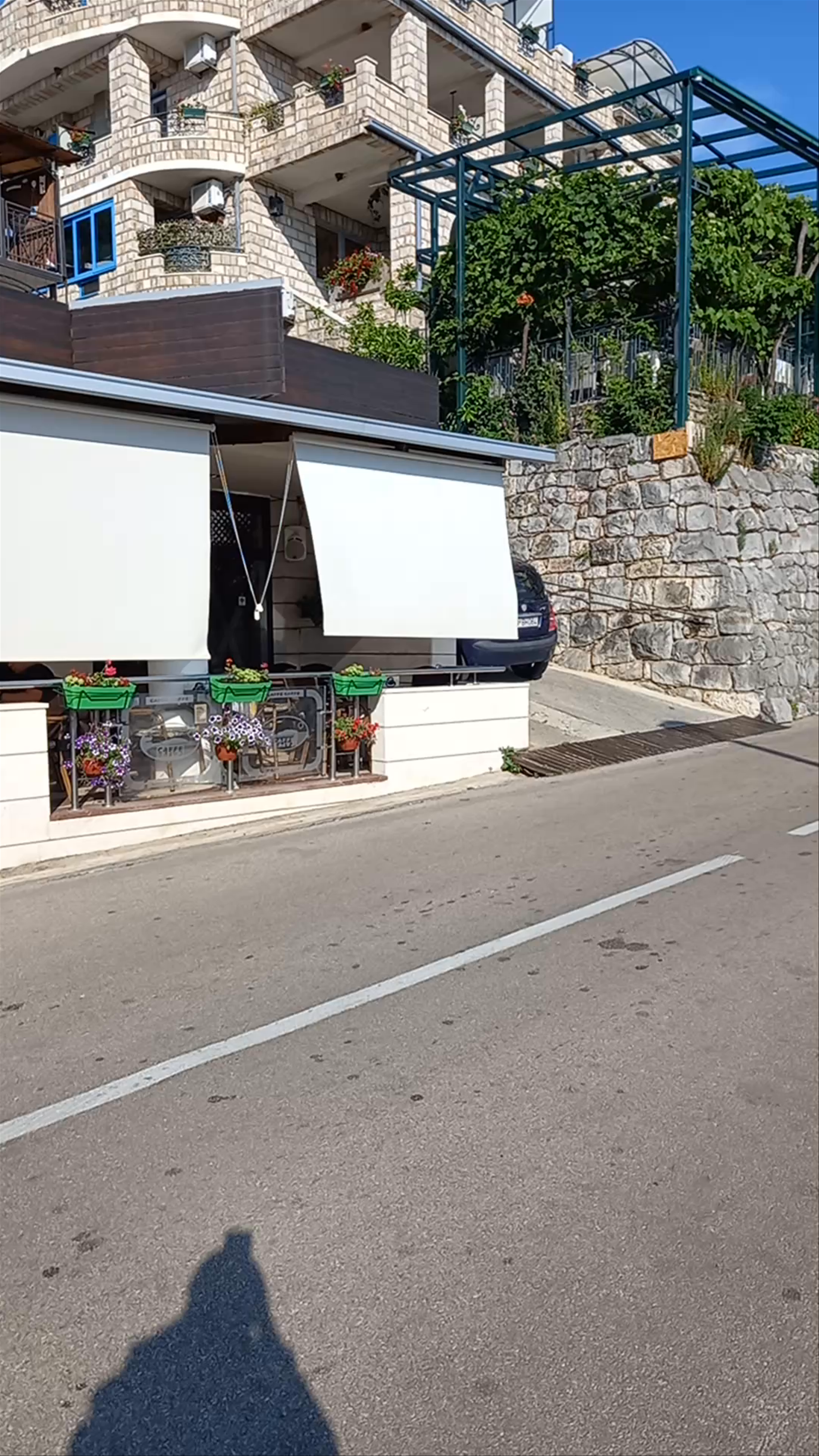 Caffe Caffe: Charming Street-side Cafe in Sveti Stefan, Montenegro