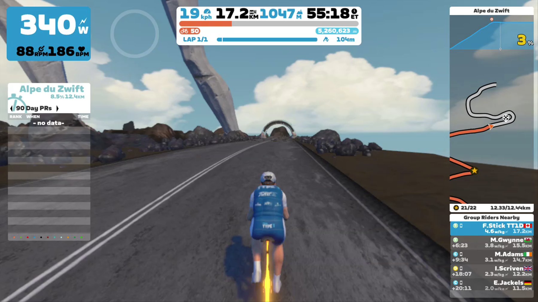 Zwift - Race: The Knights Race Series - Series XI (B) on Road to Sky in Watopia