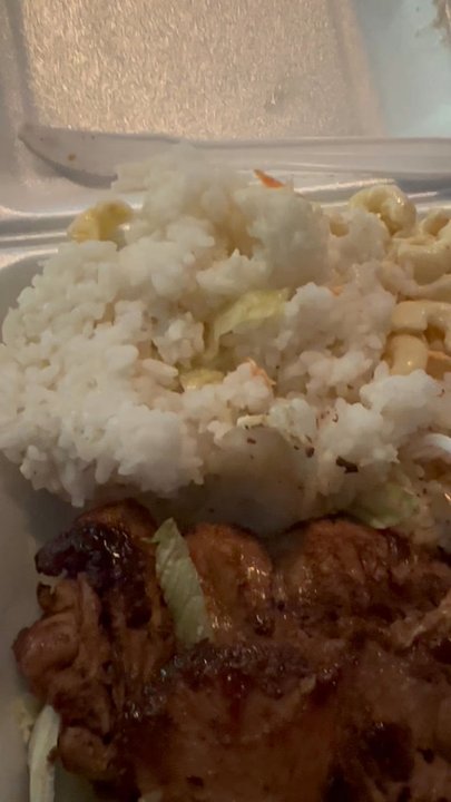 QQ Aloha BBQ - Glob of overcooked rice - Asian Fusion Near Me - Lompoc, California