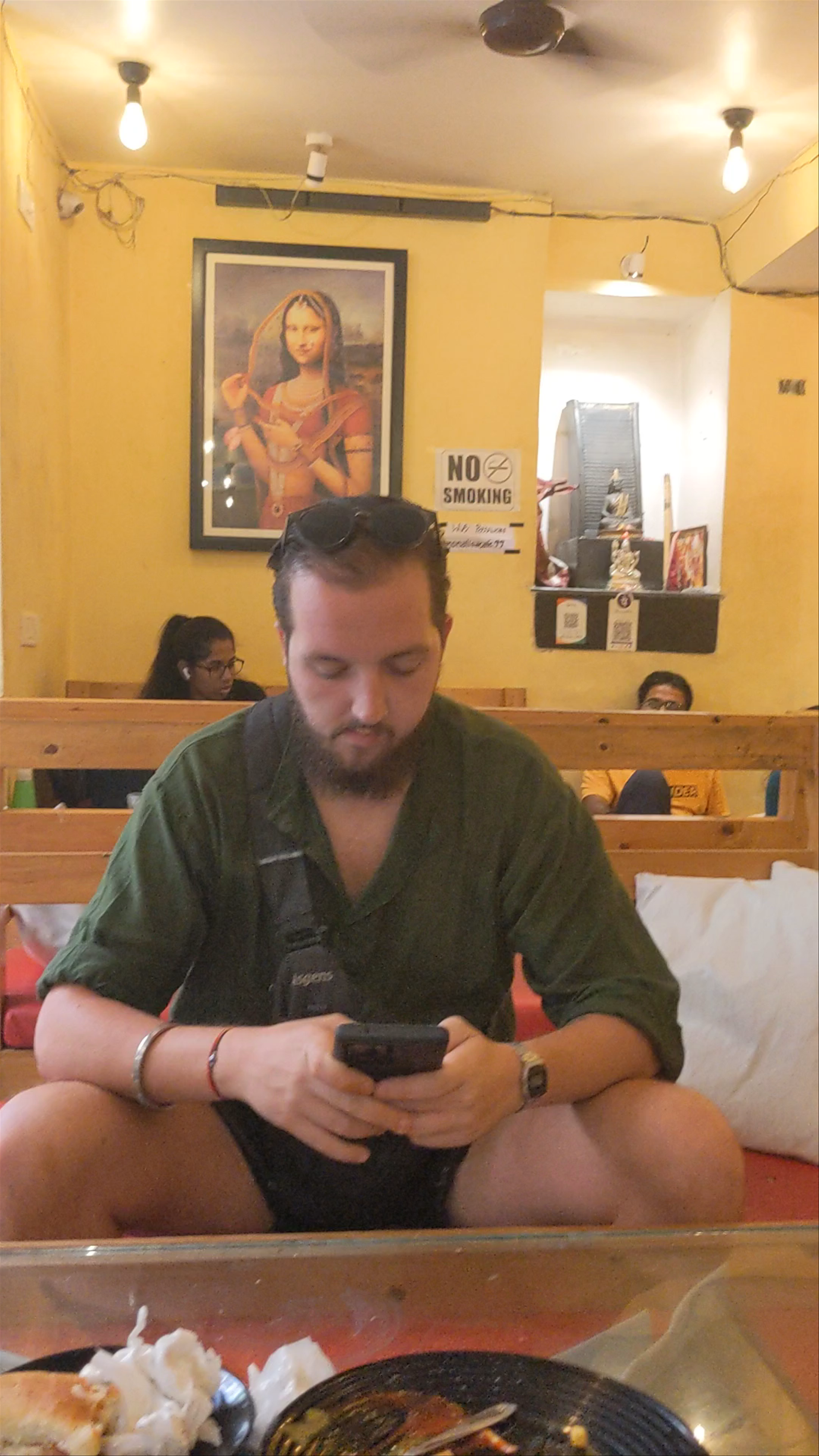 Cozy Moments at Mona Lisa Cafe in Varanasi