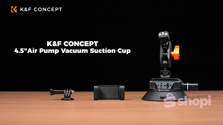 K&F CONCEPT 4.5" Camera Suction Mount with Magic Arm