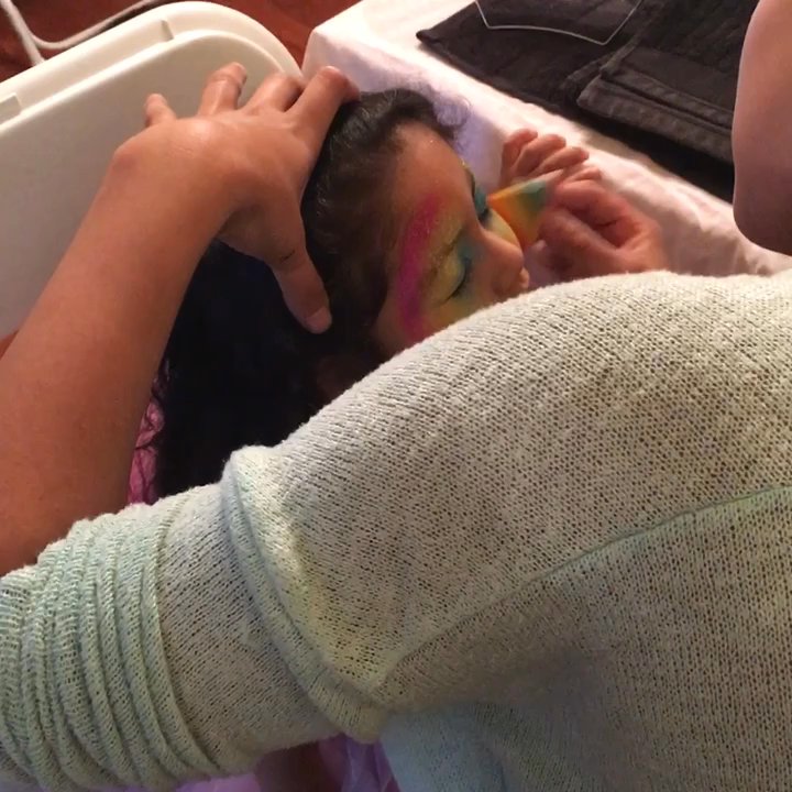 Freds Balloons 2013 - Butterfly in the making! - Face Painting Near Me