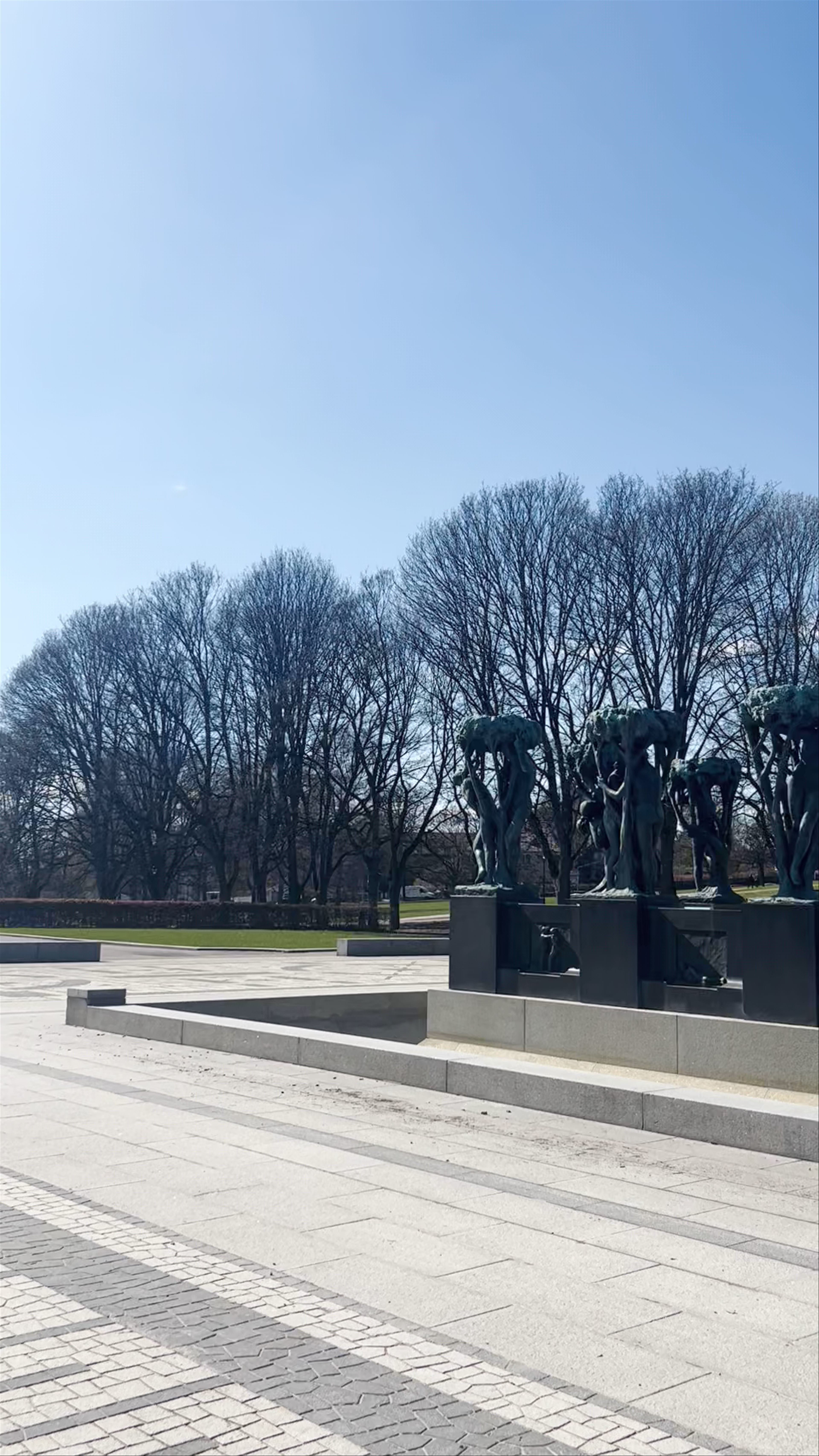 Vigeland Sculpture Park: A Serene Spring Afternoon in Oslo