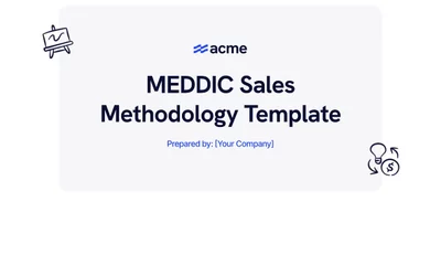 Preview of MEDDIC Sales Template