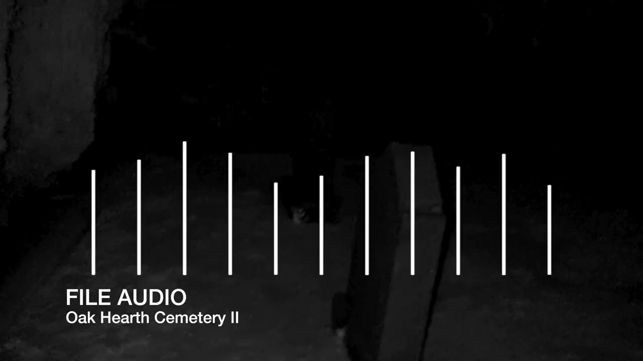 An investigator conducts a nocturnal field study at Oak Hearth Cemetery, utilizing night vision cameras and audio monitoring to document potential paranormal activity.