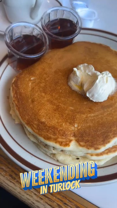 AJ's Cafe & Grill - Hot Cakes and Breakfast Burrito!! Both are  Delicious! - Breakfast & Brunch Near Me - Turlock, California