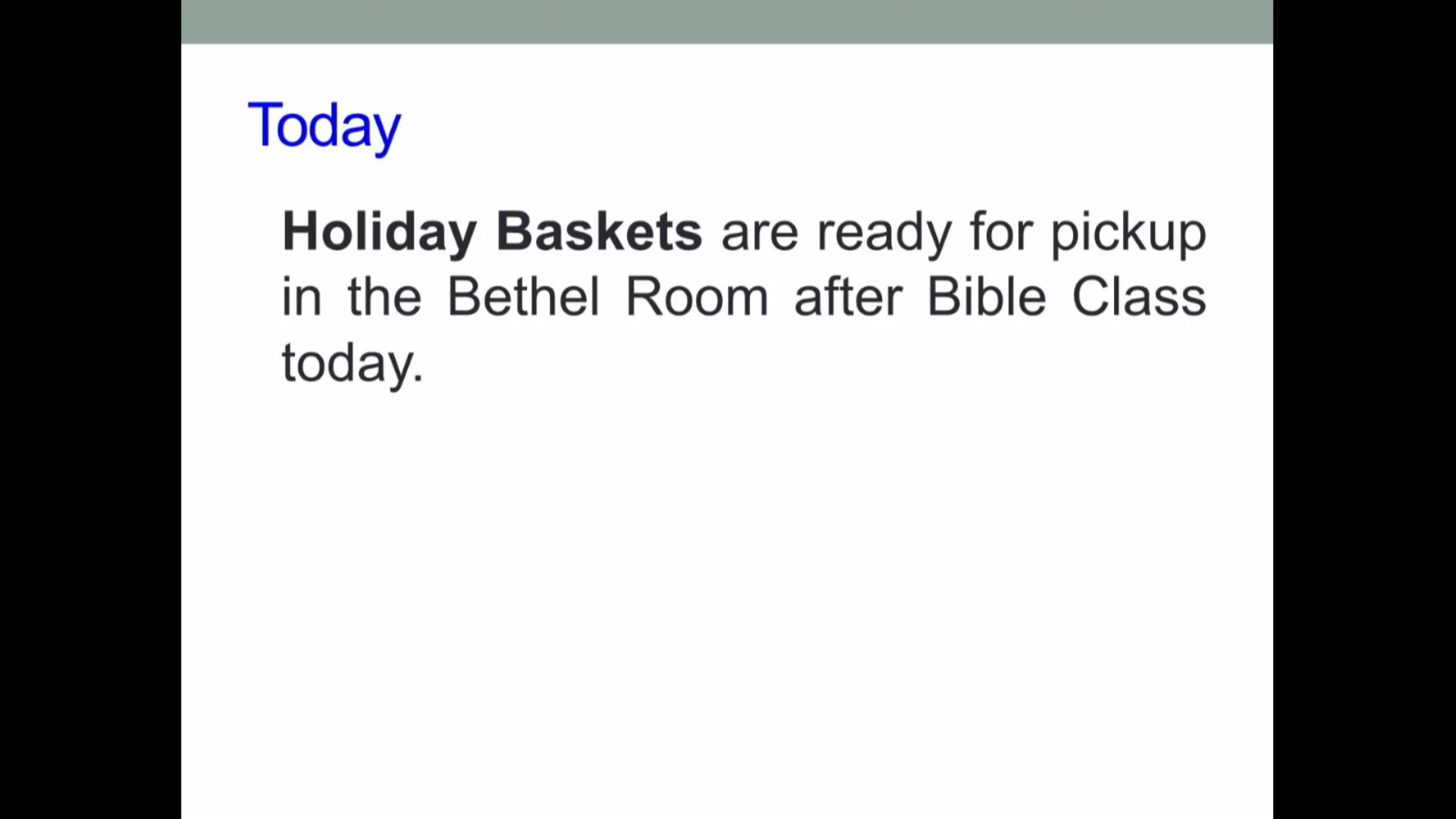 Bethel Service, November 23, 2025